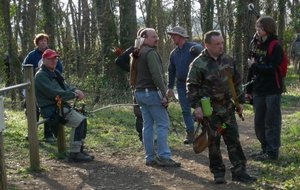 Les pelotons en attente.