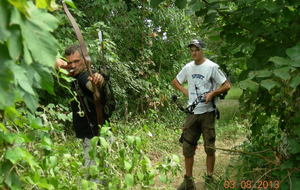 Stéphane teste la biche couchée à 25 m.