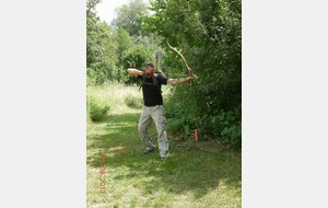 1er tir pour Stéphane sur la javeline.