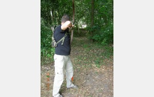 Le Rhino à 40 m, tout petit dans ce couloir ...