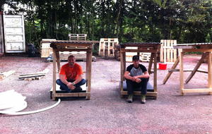 Test des chassis "abris de cibles"...