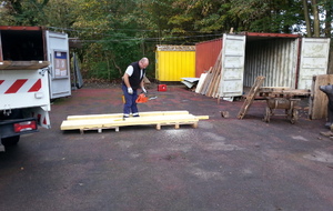 Préparation des chevrons