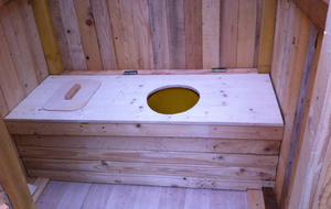 Reste à vernir l'assise, fixer les charnières et la lunette pour être opérationnel.