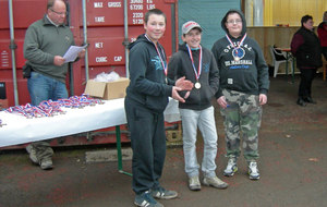 Podiums minime arc nu 100% ataliens, bravo Léo, Théo et Luca !