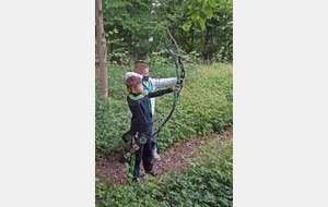 Premier parcours pour nos jeunes archers.