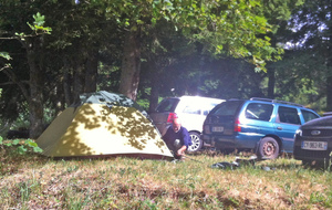 installation du campement.