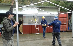 Fin de journée, démontage et rangement.